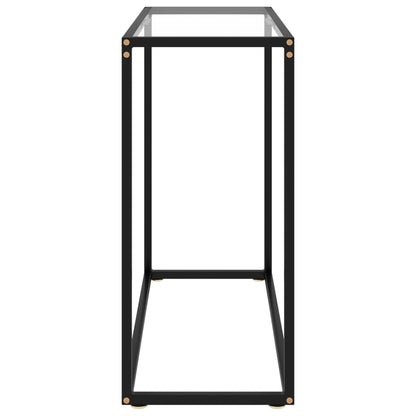 Konsolbord transparent 80x35x75 cm härdat glas