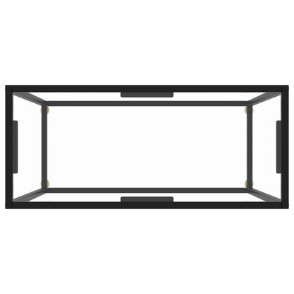 Konsolbord transparent 80x35x75 cm härdat glas