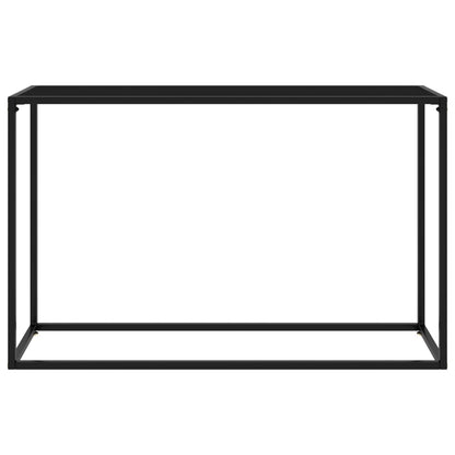 Konsolbord svart 120x35x75 cm härdat glas