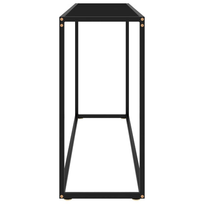 Konsolbord svart 120x35x75 cm härdat glas