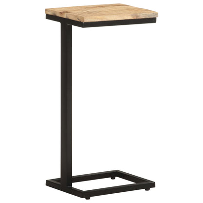 Sidobord 2 st 31,5x24,5x64,5 grovt mangoträ