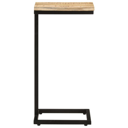 Sidobord 2 st 31,5x24,5x64,5 grovt mangoträ