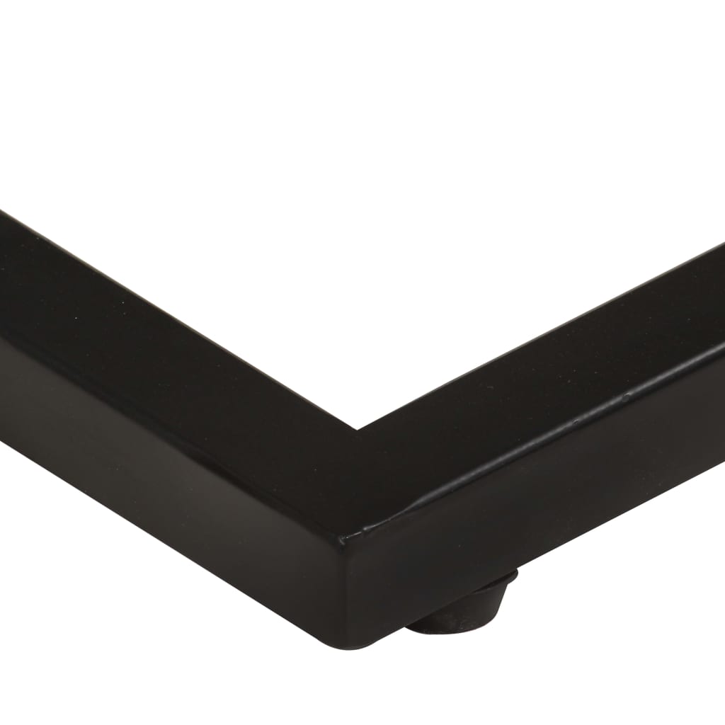 Sidobord 2 st 31,5x24,5x64,5 grovt mangoträ