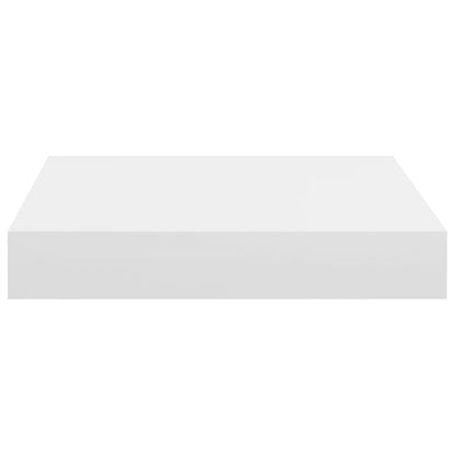 Svävande vägghyllor 2 st vit 23x23,5x3,8 cm MDF
