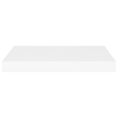 Svävande vägghylla vit 50x23x3,8 cm MDF