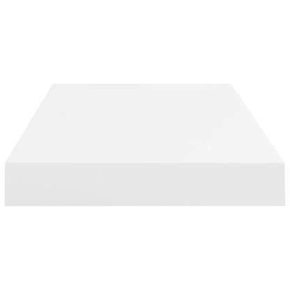 Svävande vägghylla vit 50x23x3,8 cm MDF