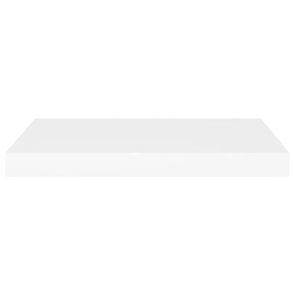 Svävande vägghyllor 4 st vit 60x23,5x3,8 cm MDF