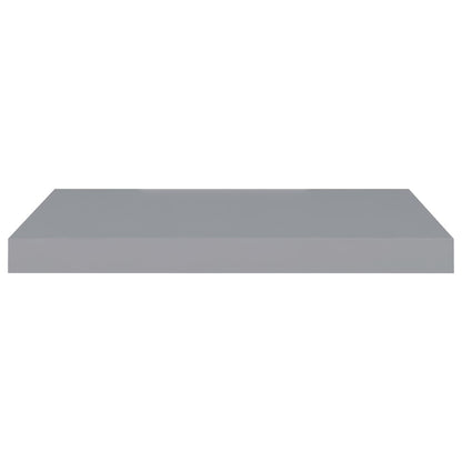 Svävande vägghylla grå 60x23,5x3,8 cm MDF