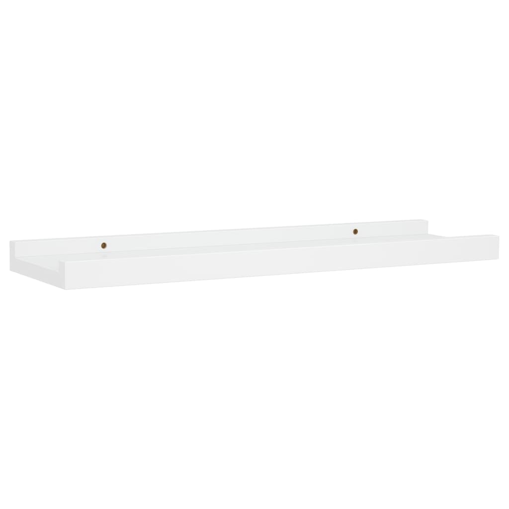 Tavellister 2 st vit 40x9x3 cm MDF