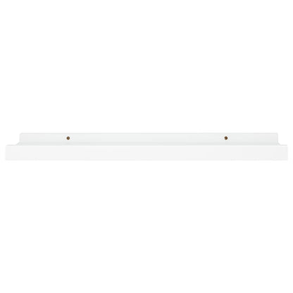 Tavellister 2 st vit 40x9x3 cm MDF