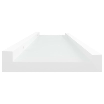 Tavellister 2 st vit 40x9x3 cm MDF