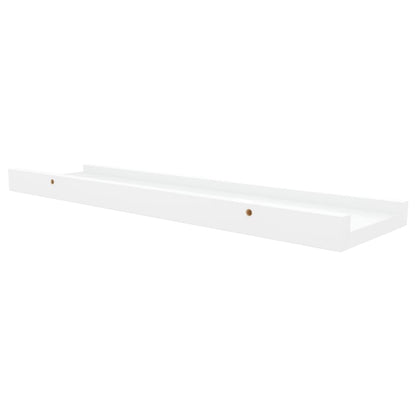 Tavellister 2 st vit 40x9x3 cm MDF