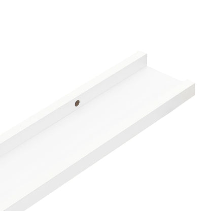 Tavellister 2 st vit 40x9x3 cm MDF