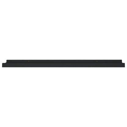 Tavellist 2 st svart 80x9x3 cm MDF