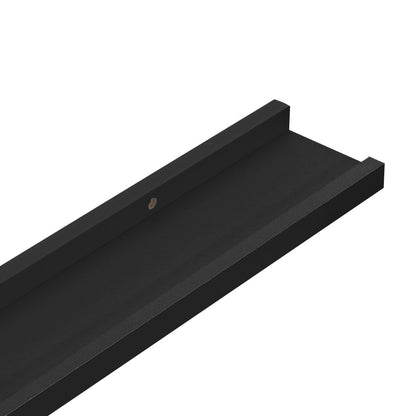 Tavellist 2 st svart 80x9x3 cm MDF