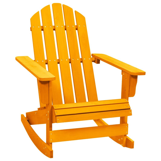 Gungstol adirondack massivt granträ orange