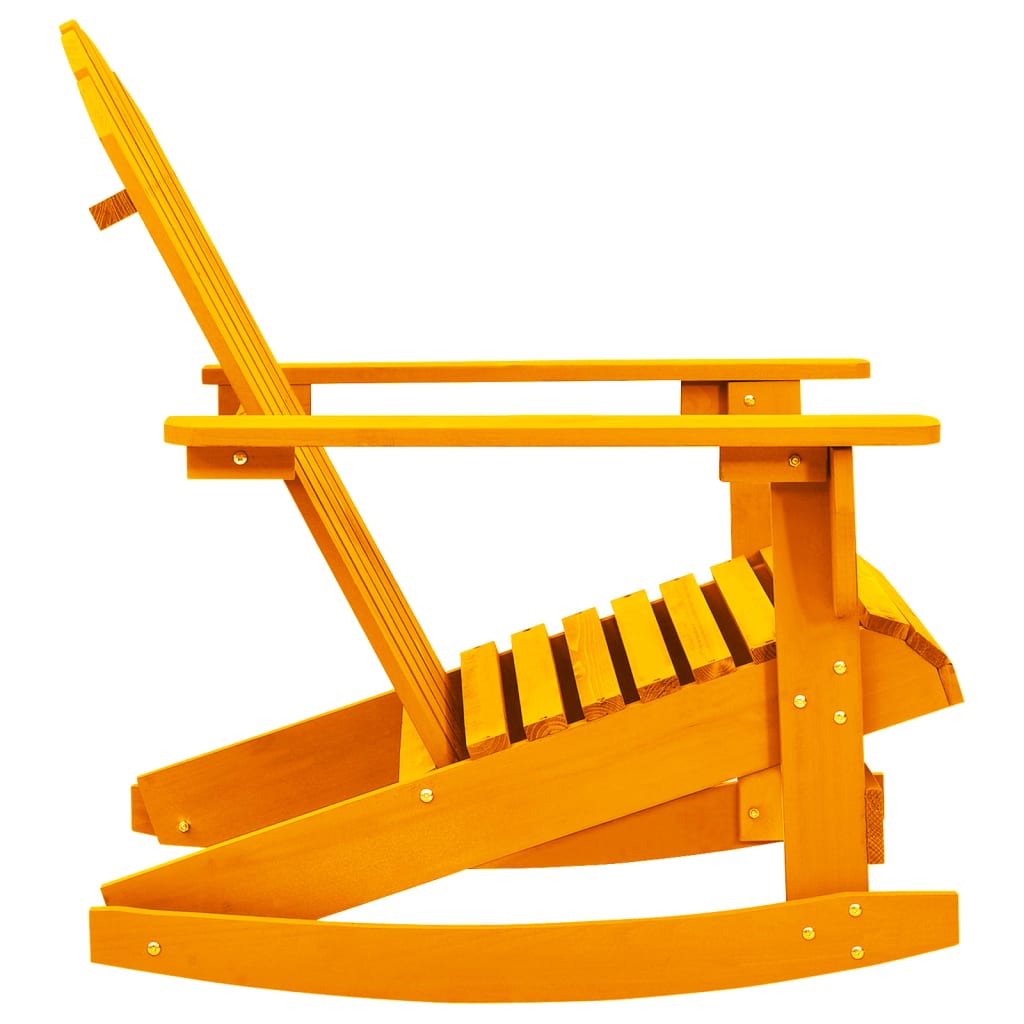 Gungstol adirondack massivt granträ orange