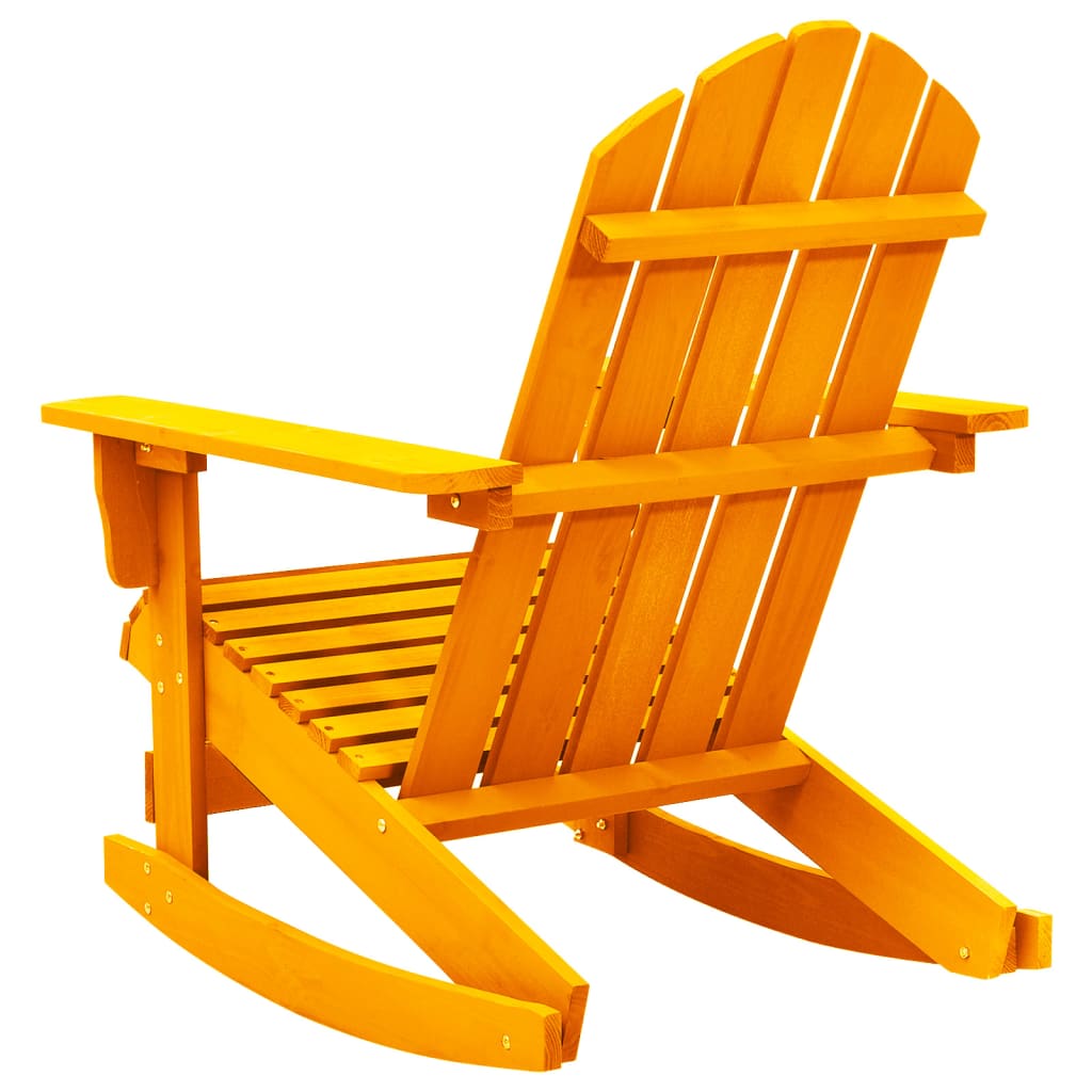 Gungstol adirondack massivt granträ orange