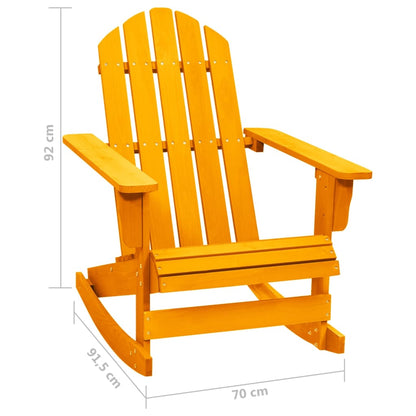 Gungstol adirondack massivt granträ orange