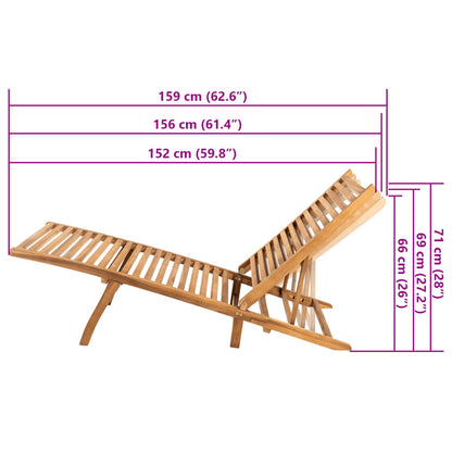 Solsäng massiv teak