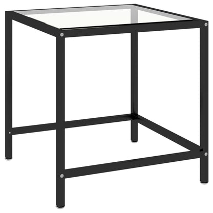 Tebord 2 st härdat glas genomskinlig