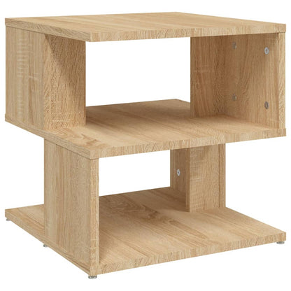 Sidobord sonoma-ek 40x40x40 cm konstruerat trä