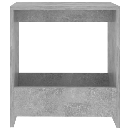 Sidobord betonggrå 50x26x50 cm konstruerat trä