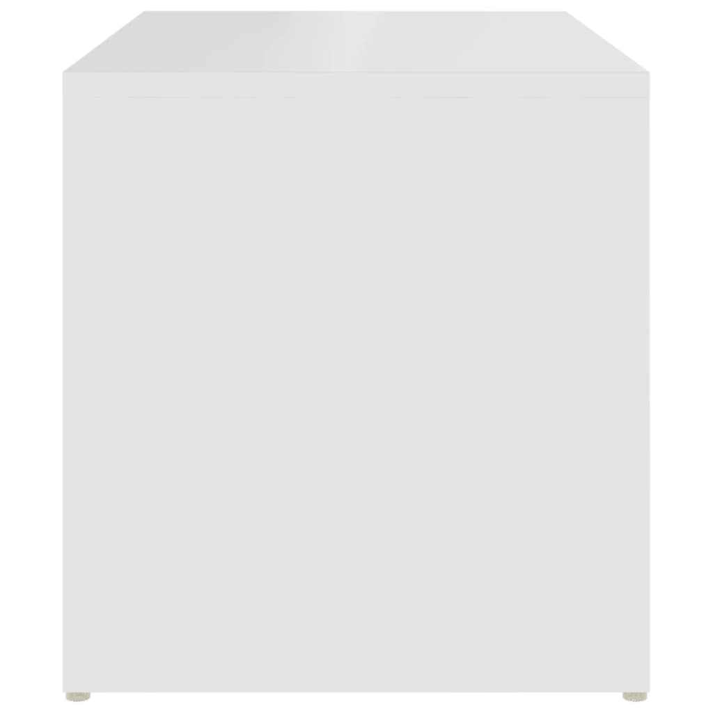 Sidobord vit 59x36x38 cm konstruerat trä
