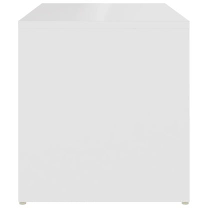 Sidobord vit 59x36x38 cm konstruerat trä