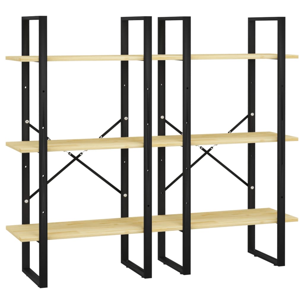 Förvaringshylla 60x30x210 cm massiv furu