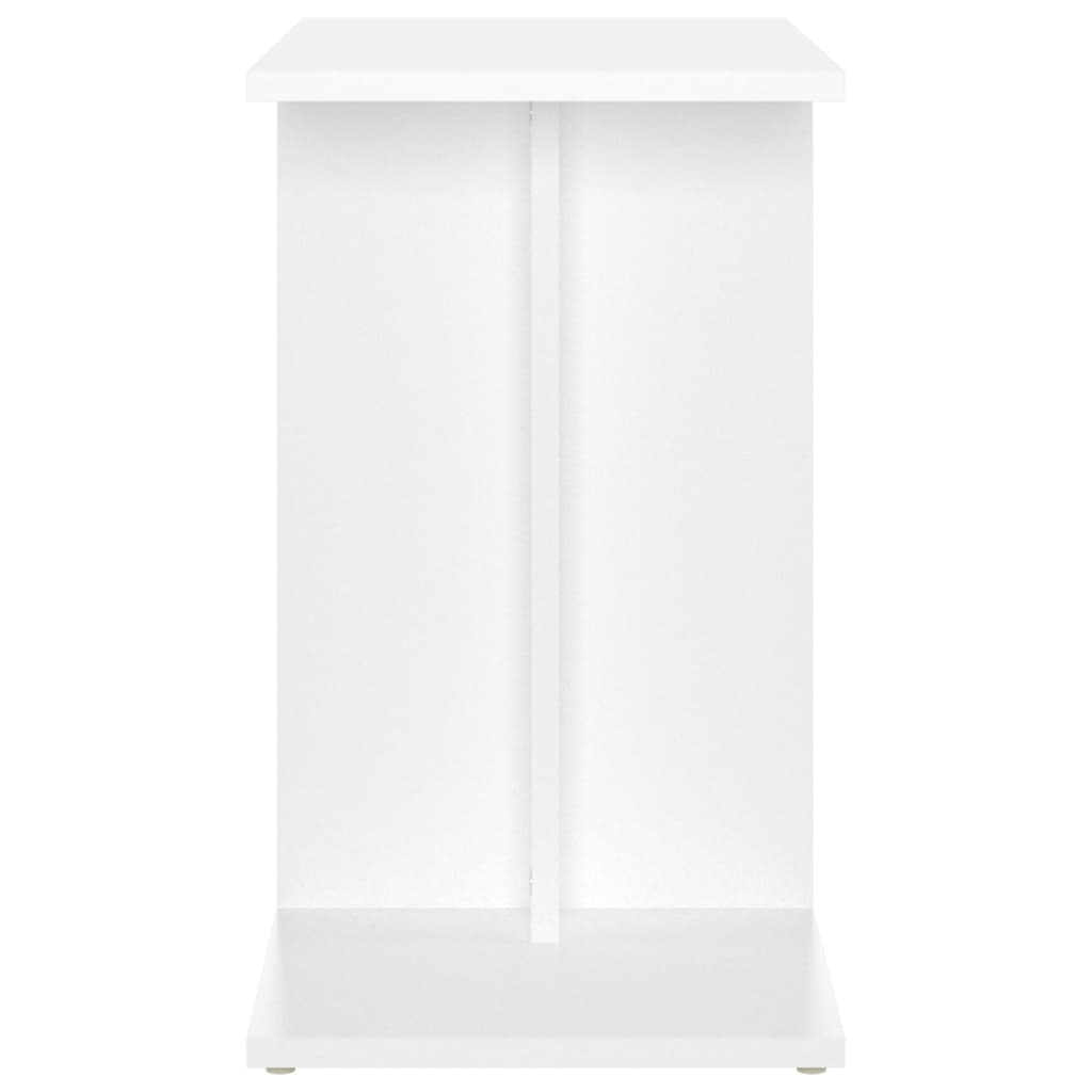 Sidobord vit 50x30x50 cm konstruerat trä