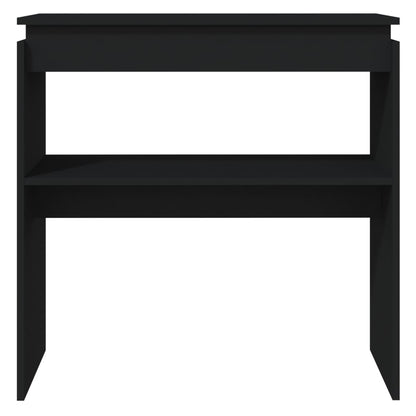 Sidobord svart 80x30x80 cm konstruerat trä