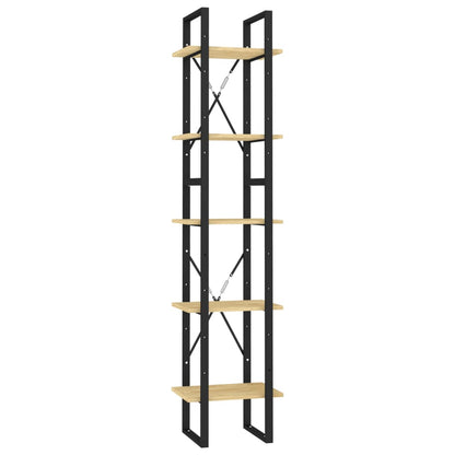 Bokhylla 5 hyllplan 40x30x175 cm massiv furu