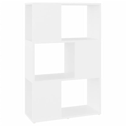 Bokhylla/Rumsavdelare vit 60x24x94 cm konstruerat trä