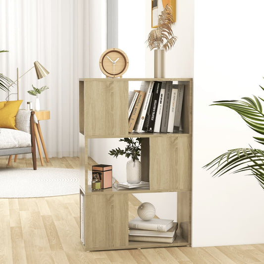 Bokhylla/Rumsavdelare sonoma-ek 60x24x94 cm konstruerat trä