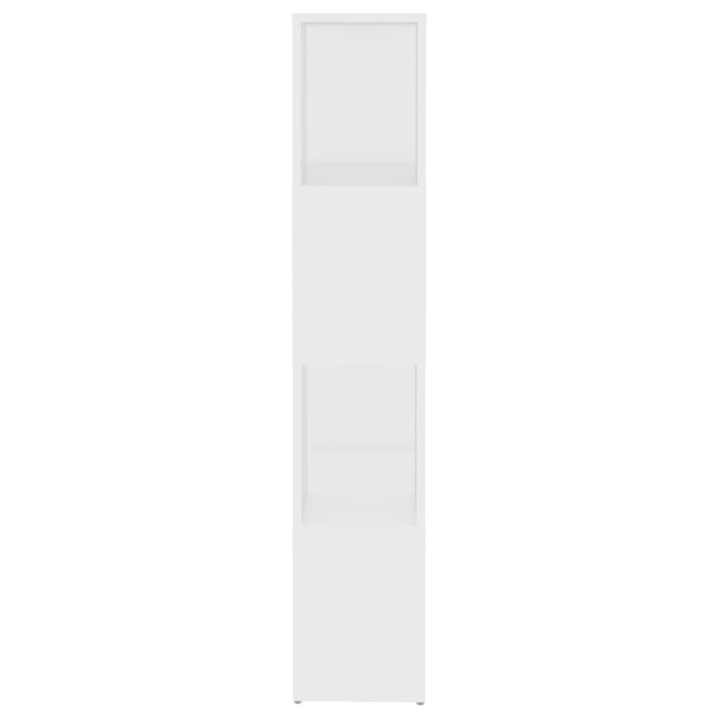Bokhylla Rumsavdelare vit 60x24x124,5 cm konstruerat trä