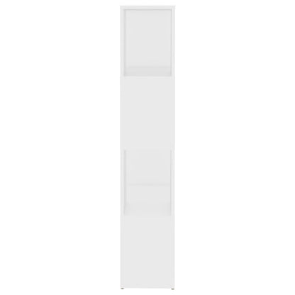 Bokhylla Rumsavdelare vit 60x24x124,5 cm konstruerat trä