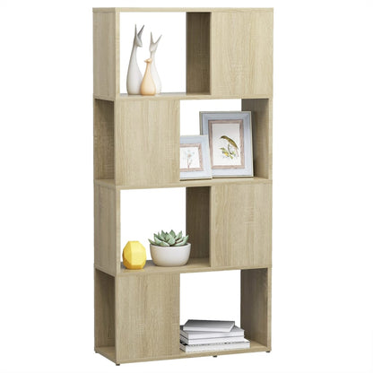 Bokhylla/Rumsavdelare sonoma-ek 60x24x124,5 cm konstruerat trä