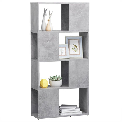 Bokhylla Rumsavdelare betonggrå 60x24x124,5 cm