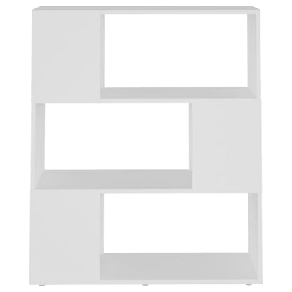 Bokhylla/Rumsavdelare vit 80x24x94 cm konstruerat trä