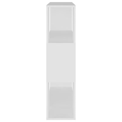 Bokhylla/Rumsavdelare vit 80x24x94 cm konstruerat trä