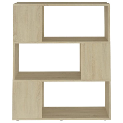 Bokhylla/Rumsavdelare sonoma-ek 80x24x94 cm konstruerat trä