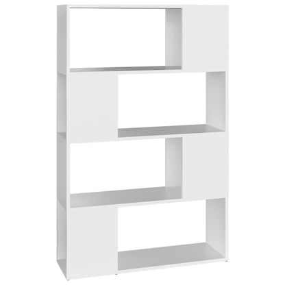 Bokhylla/Rumsavdelare vit 80x24x124,5 cm konstruerat trä