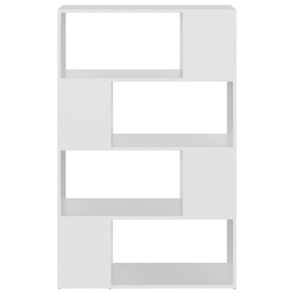 Bokhylla/Rumsavdelare vit 80x24x124,5 cm konstruerat trä