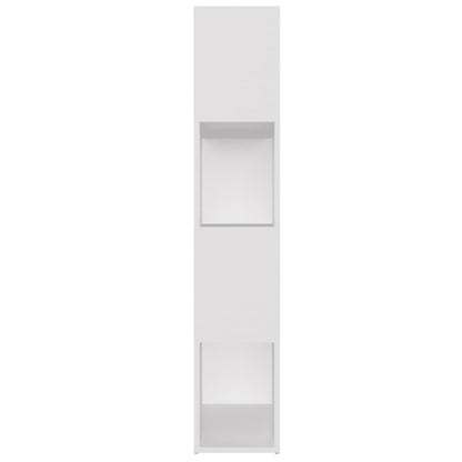 Bokhylla/Rumsavdelare vit 80x24x124,5 cm konstruerat trä