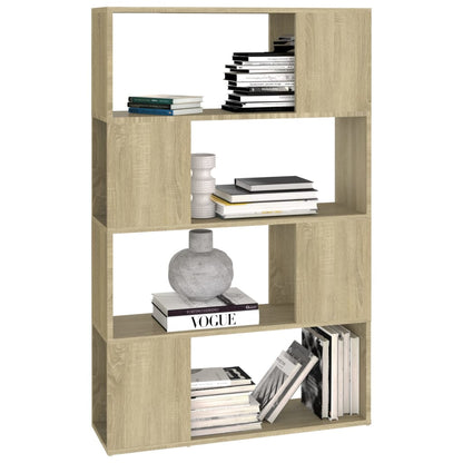 Bokhylla/Rumsavdelare sonoma-ek 80x24x124,5 cm konstruerat trä
