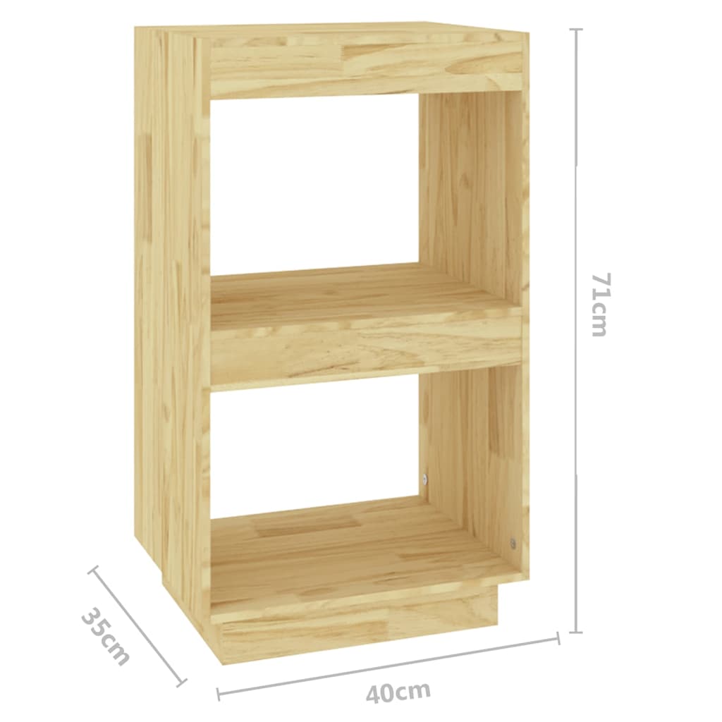 Bokhylla 40x35x71 cm massiv furu