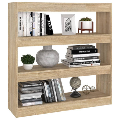 Bokhylla/Rumsavdelare sonoma-ek 100x30x103 cm