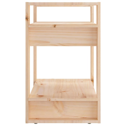 Bokhylla/rumsavdelare 60x35x57 cm massiv furu