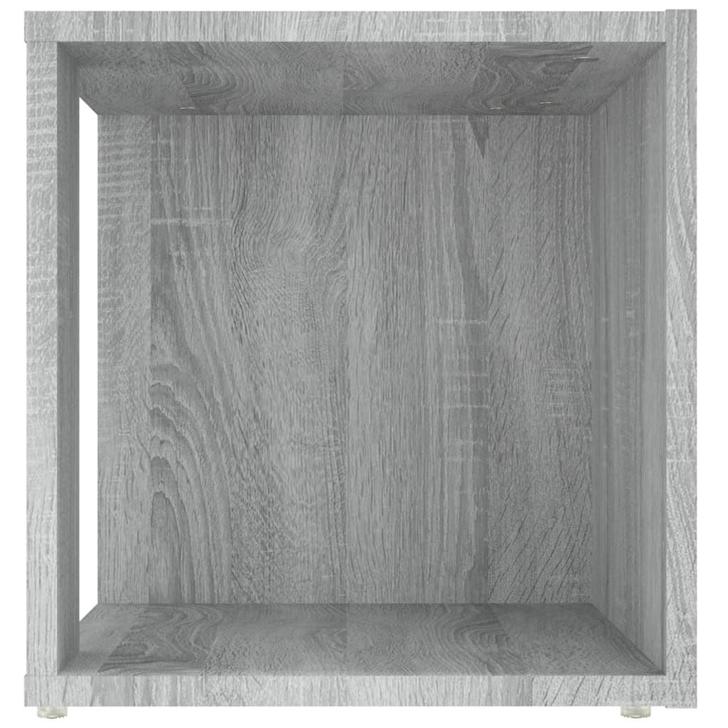 Sidobord grå sonoma 33x33x34,5 cm konstruerat trä